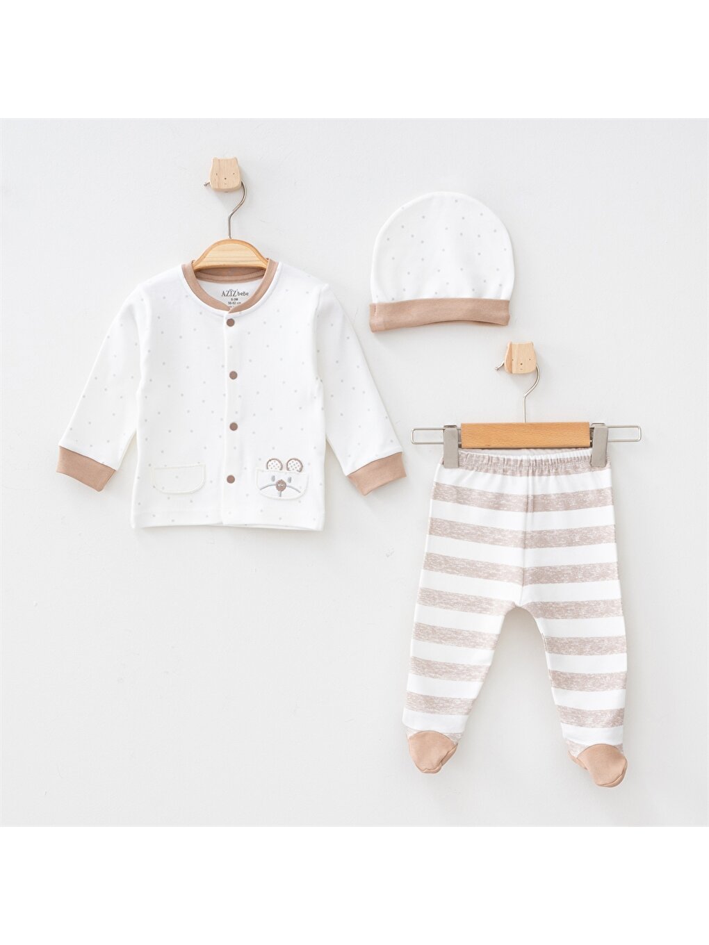 Crew Neck Long Sleeve Baby Boy 3 Piece Set