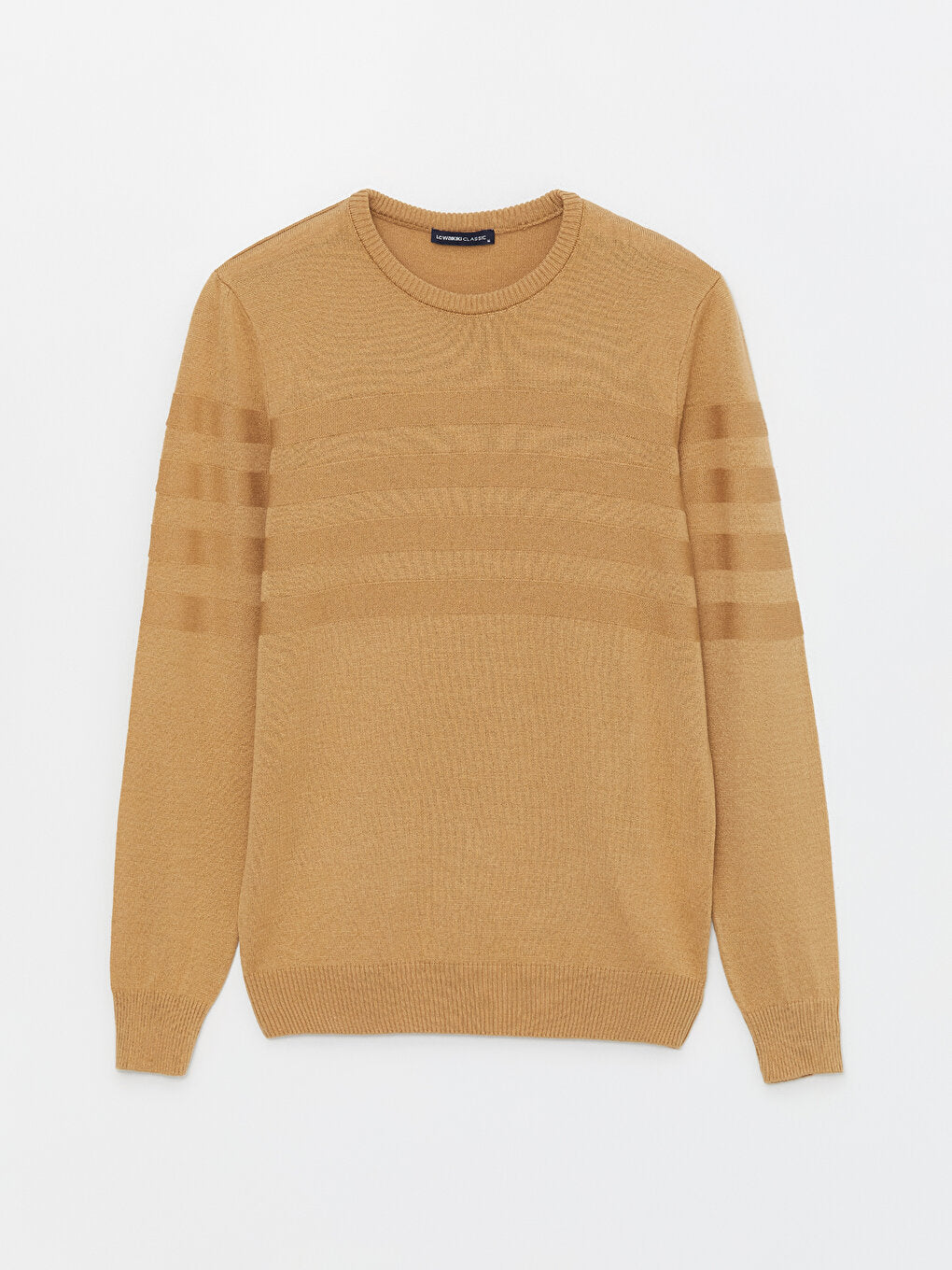 Crew Neck Long Sleeve Men's Knitwear Sweater