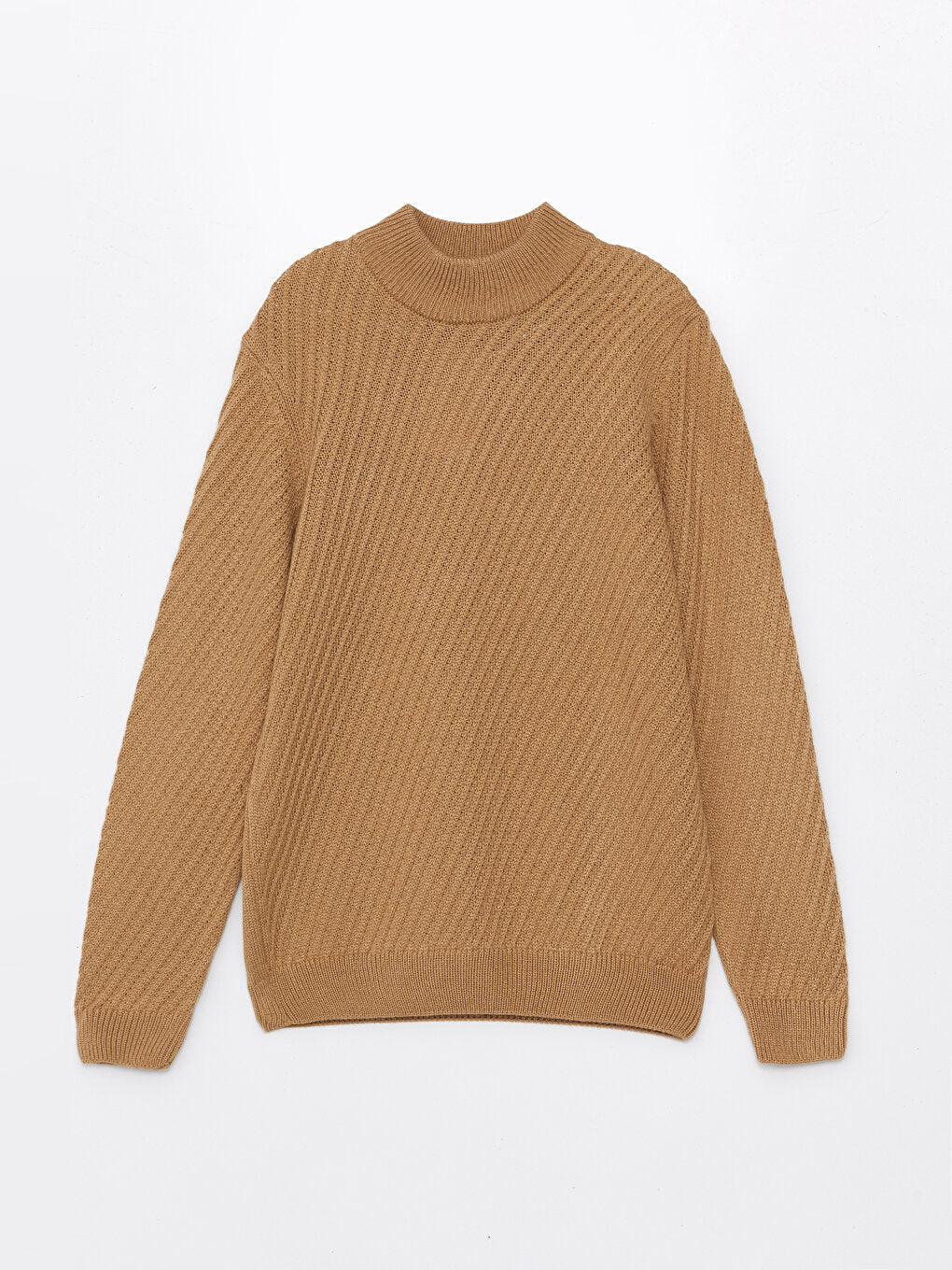 Half Turtleneck Short Sleeve Men's Knitwear Sweater