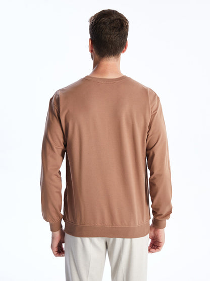 Crew Neck Long Sleeve Men's Sweatshirt