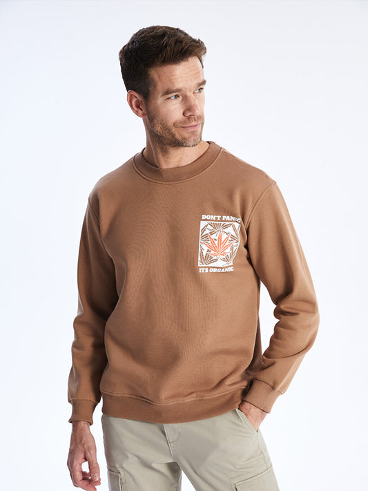 Crew Neck Long Sleeve Men's Sweatshirt