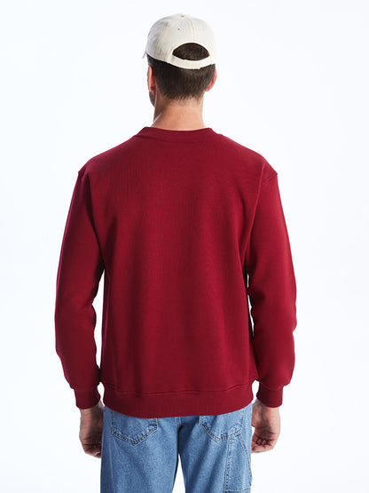 Crew Neck Long Sleeve Men's Sweatshirt