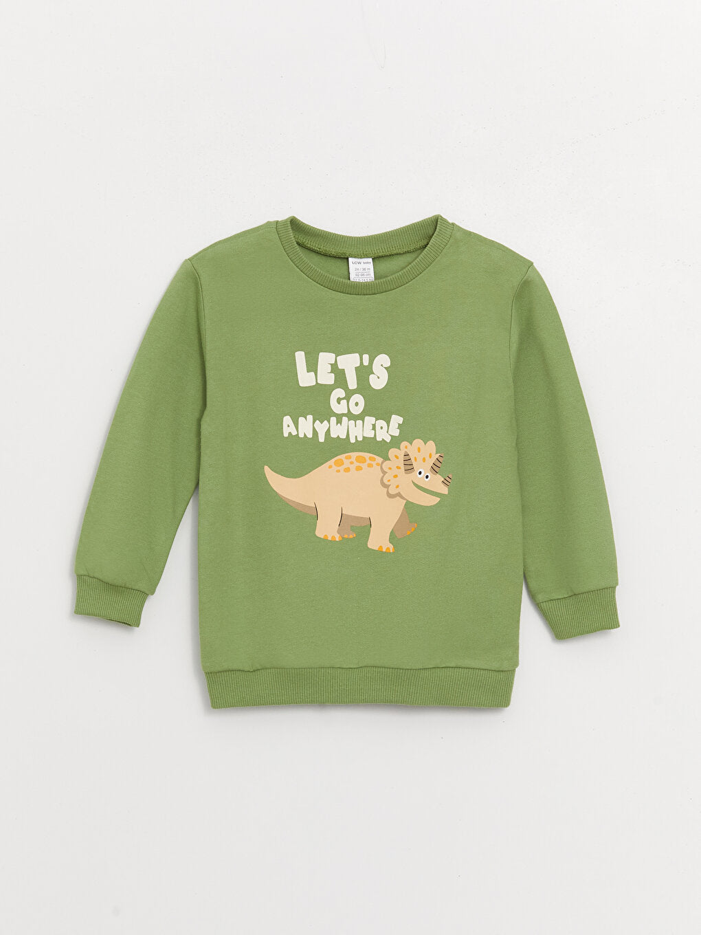 Crew Neck Long Sleeve Printed Baby Boy Sweatshirt 2-pack