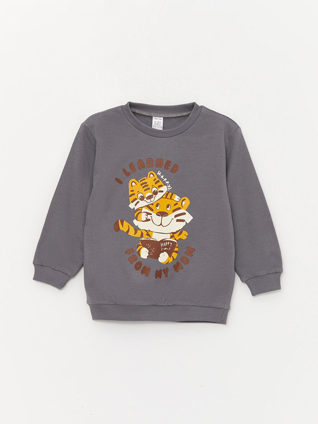 Crew Neck Long Sleeve Printed Baby Boy Sweatshirt 2-pack