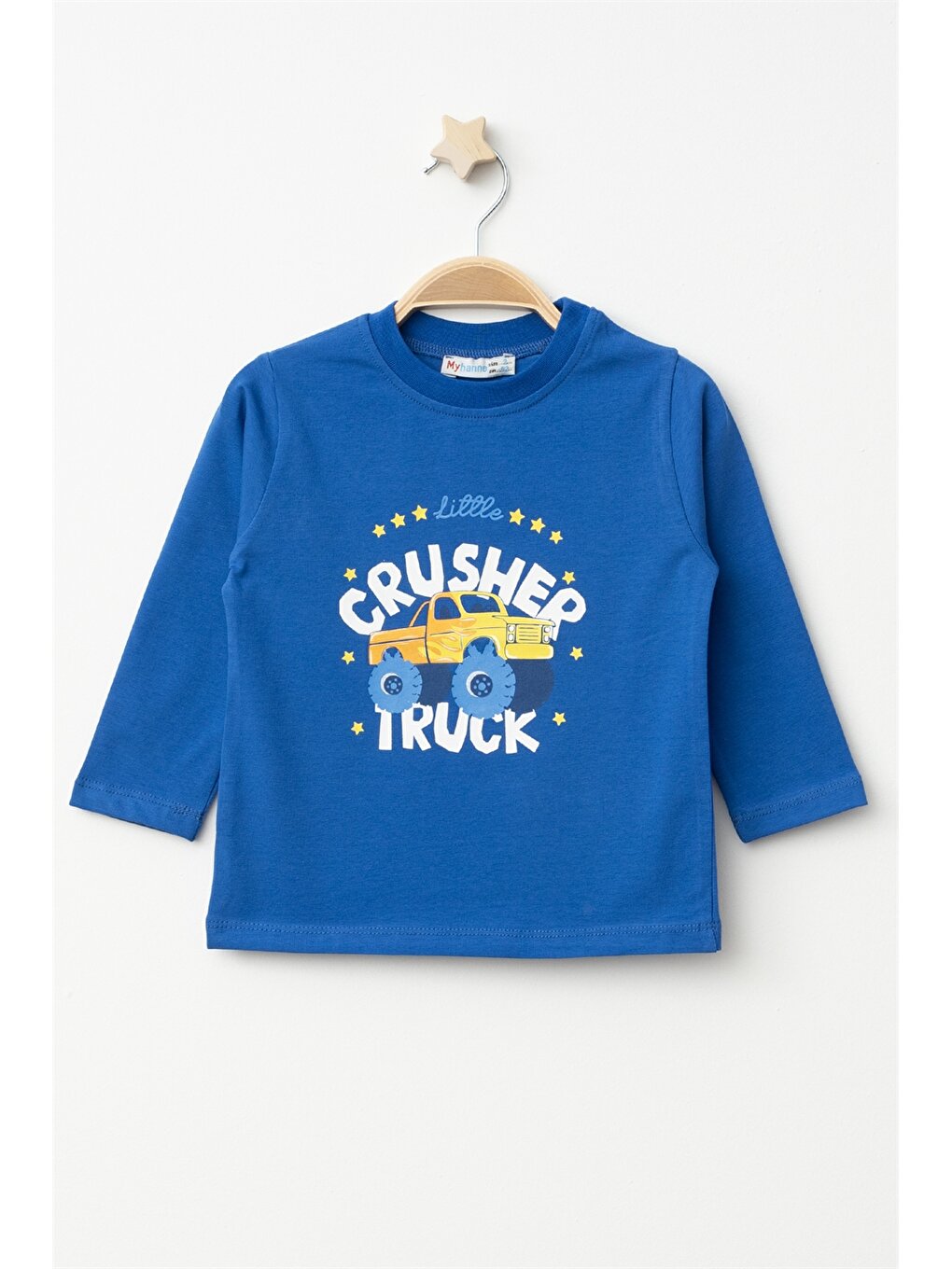 Crew Neck Long Sleeve Printed Baby Boy Sweatshirt