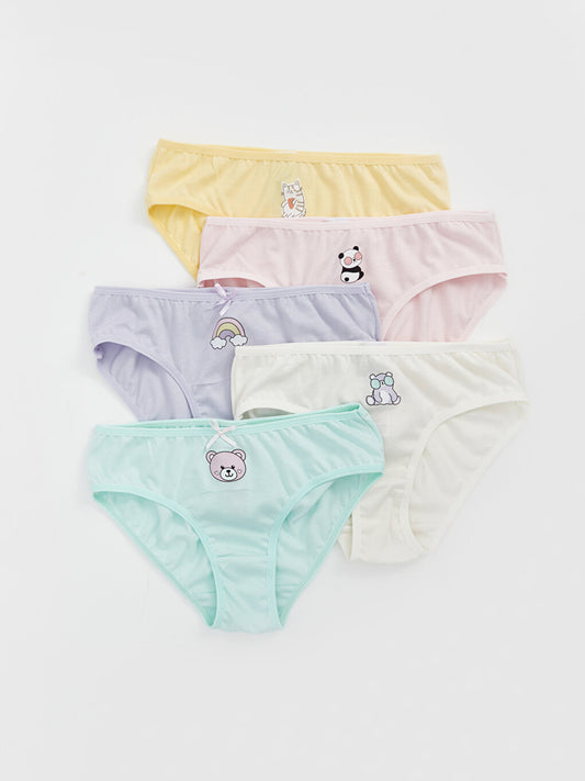 Printed Cotton Girl's Panties 5-pack