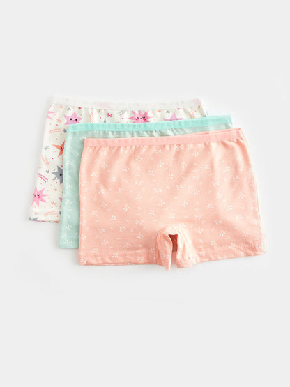 Printed Girls' Boxer 3-Piece