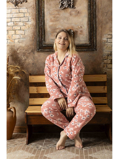 Shirt Collar Women's Pajama Set