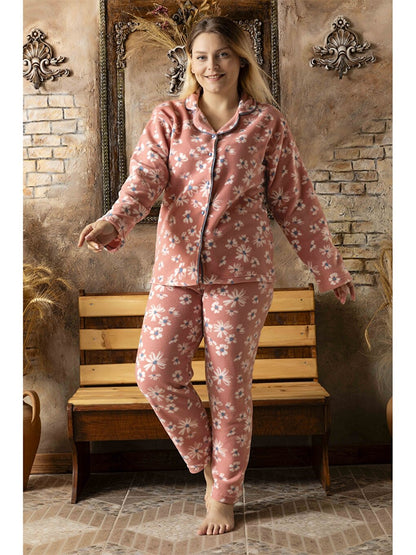 Shirt Collar Women's Pajama Set