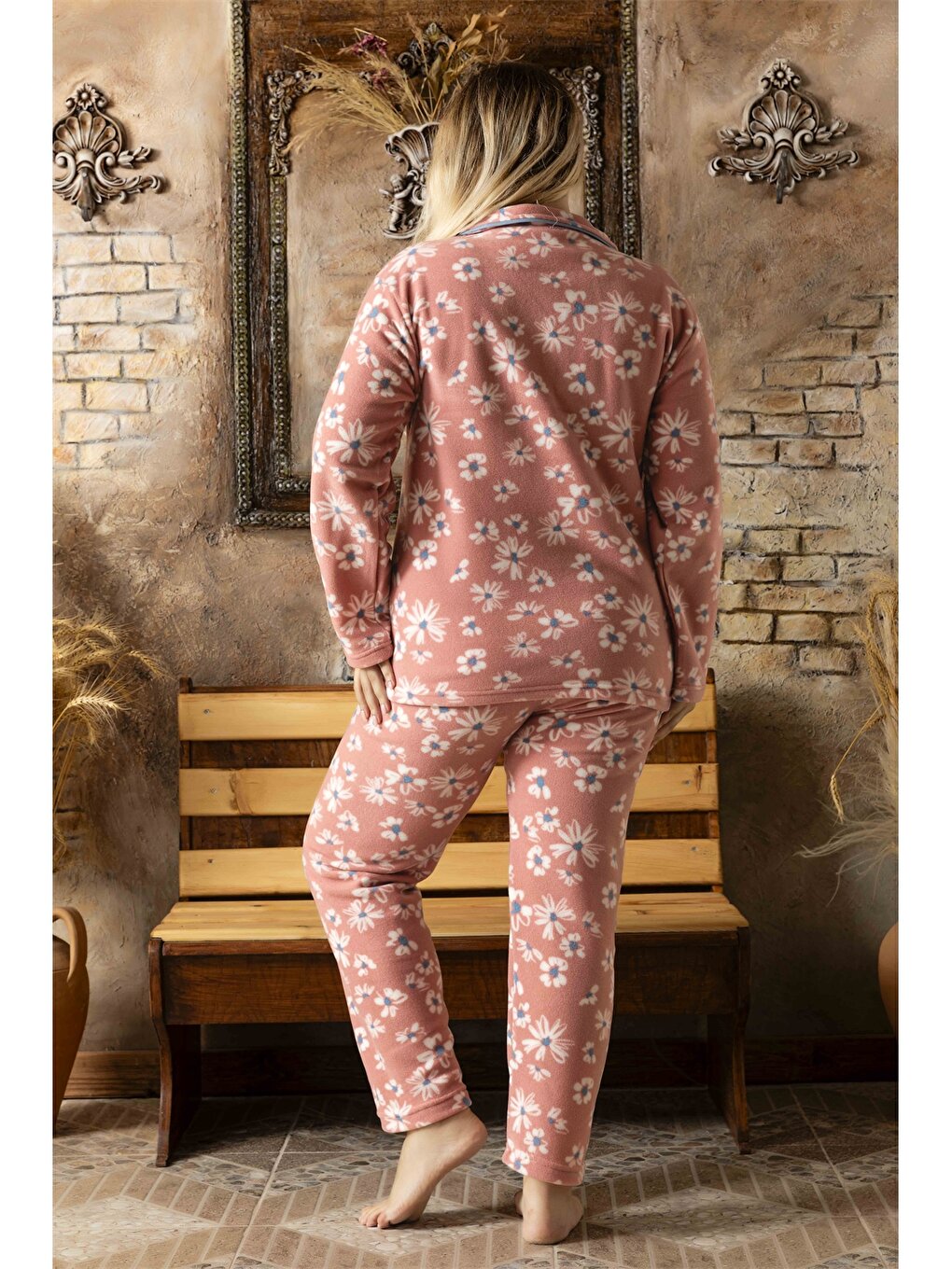 Shirt Collar Women's Pajama Set