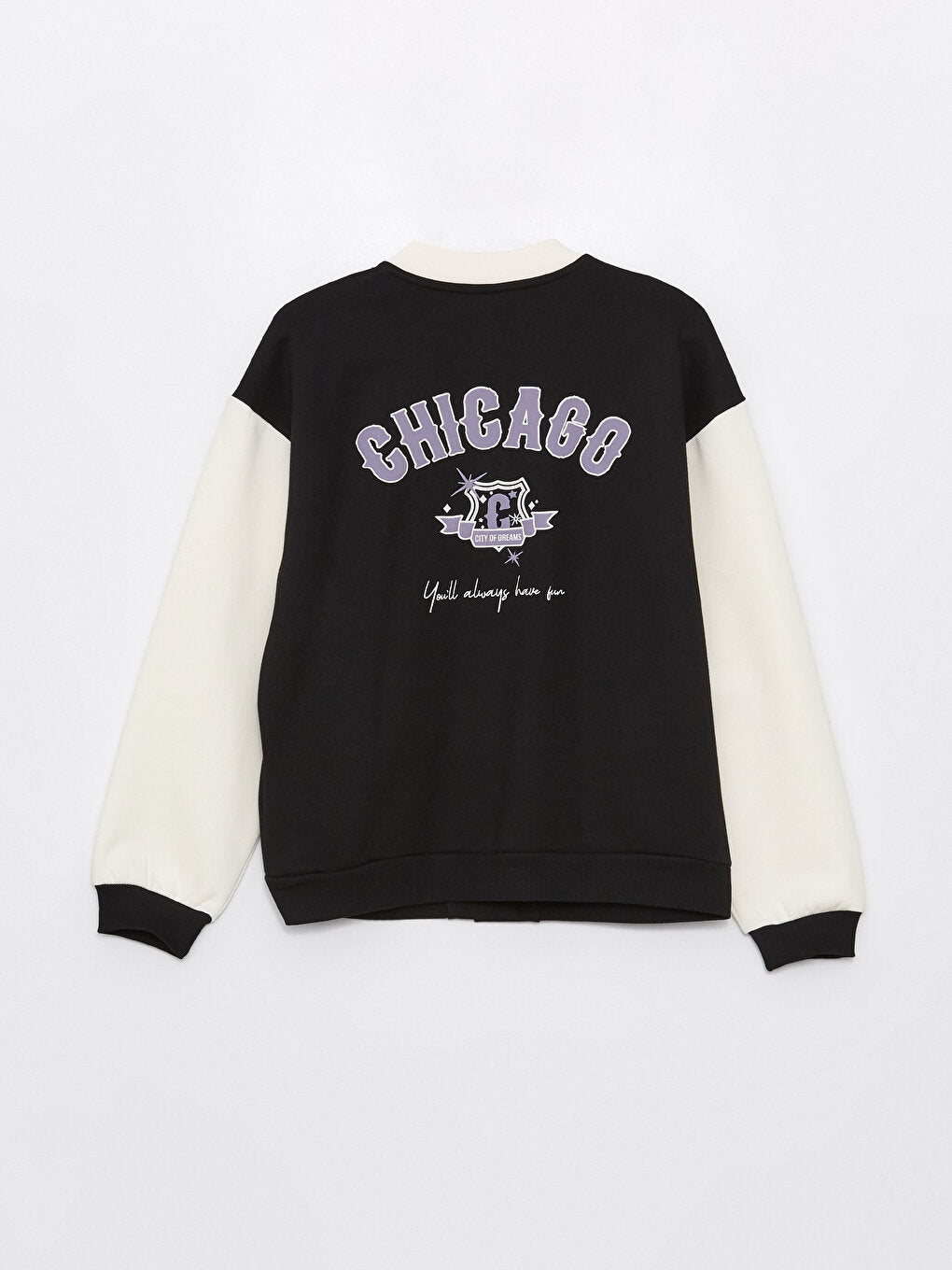 Printed Long Sleeve Girls' College Jacket