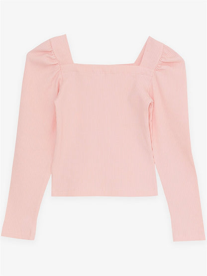 Square Neck Girl's Blouse