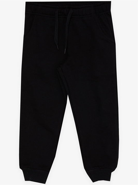 Basic Baby Boy Sweatpants with Elastic Waist