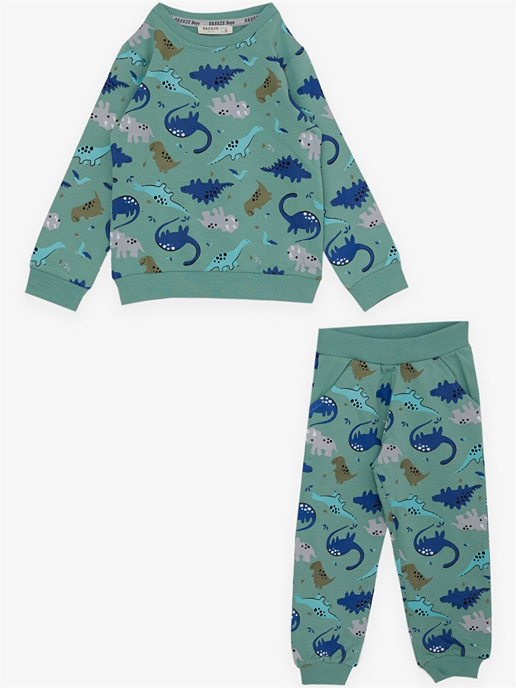 Crew Neck Long Sleeve Baby Boy 2 Piece Set