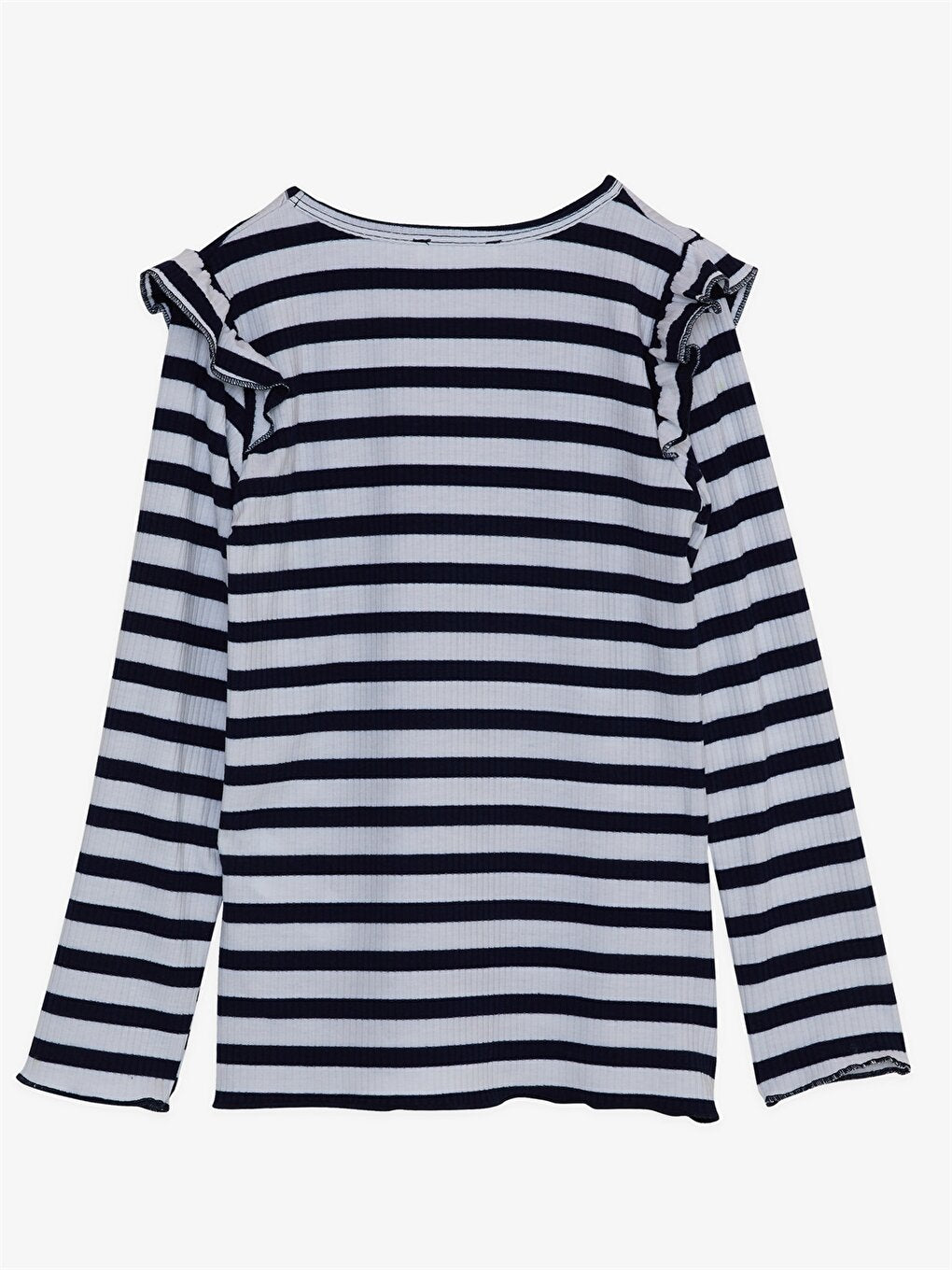 Crew Neck Striped Girl's T-Shirt