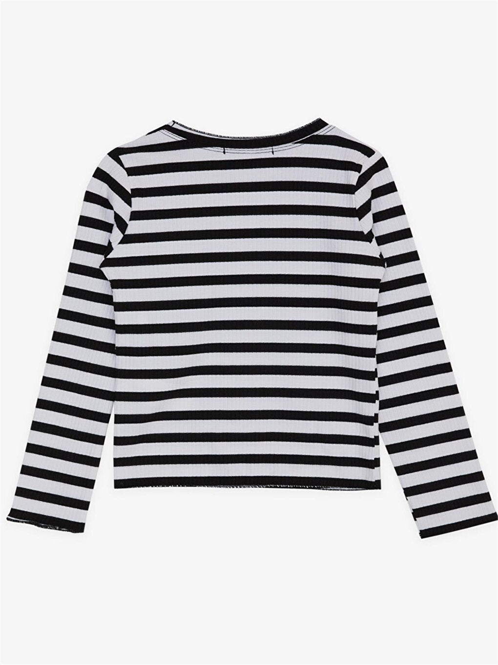 Crew Neck Striped Girl's T-Shirt