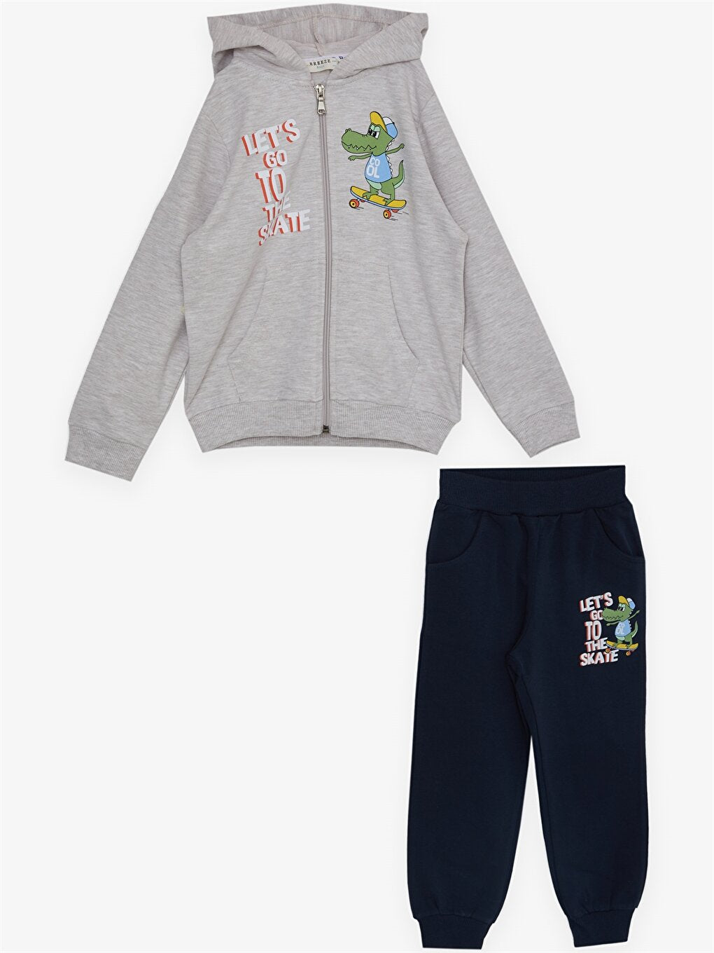 Printed Long Sleeve Baby Boy 2 Piece Set