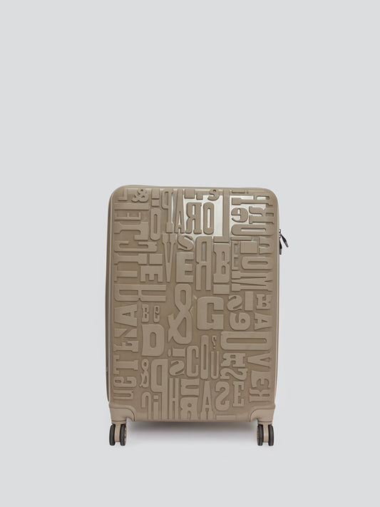 Small Size Suitcase with Printed Lock Detail