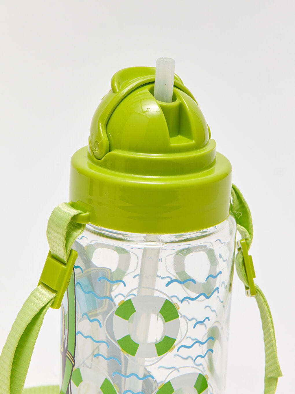 Printed Children's Water Bottle with Straw 500 Ml