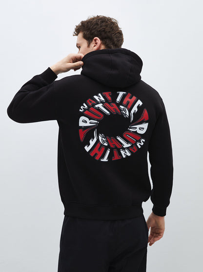 Long Sleeve Printed Men's Hoodie