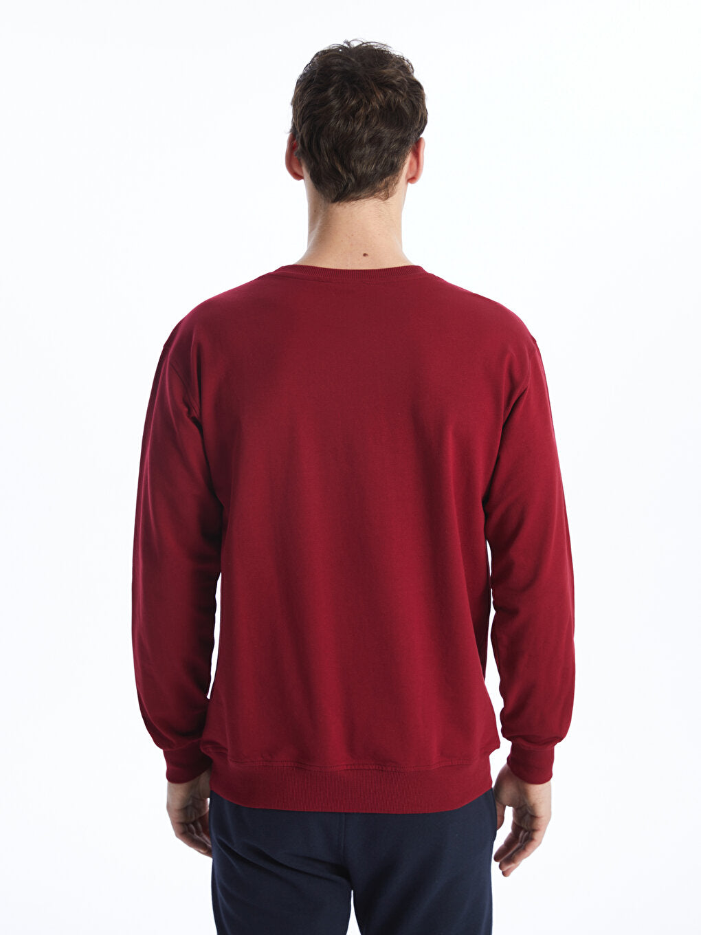 Crew Neck Long Sleeve Men's Sweatshirt