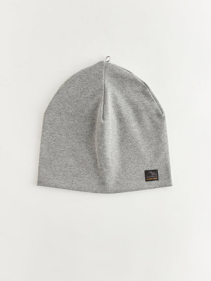 Label Detailed Boy's Knitwear Beanie