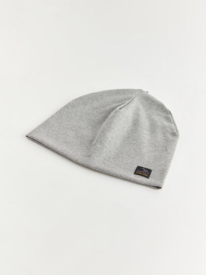 Label Detailed Boy's Knitwear Beanie