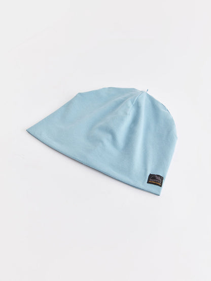 Label Detailed Boy's Knitwear Beanie