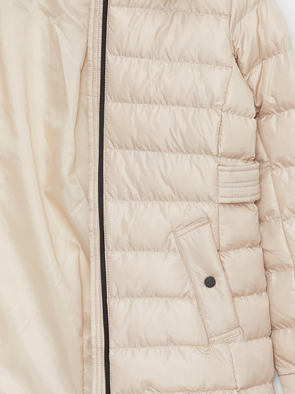 Women's Hooded Plain Puffer Coat