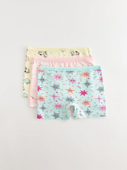 Printed Girls' Boxer 3-Piece