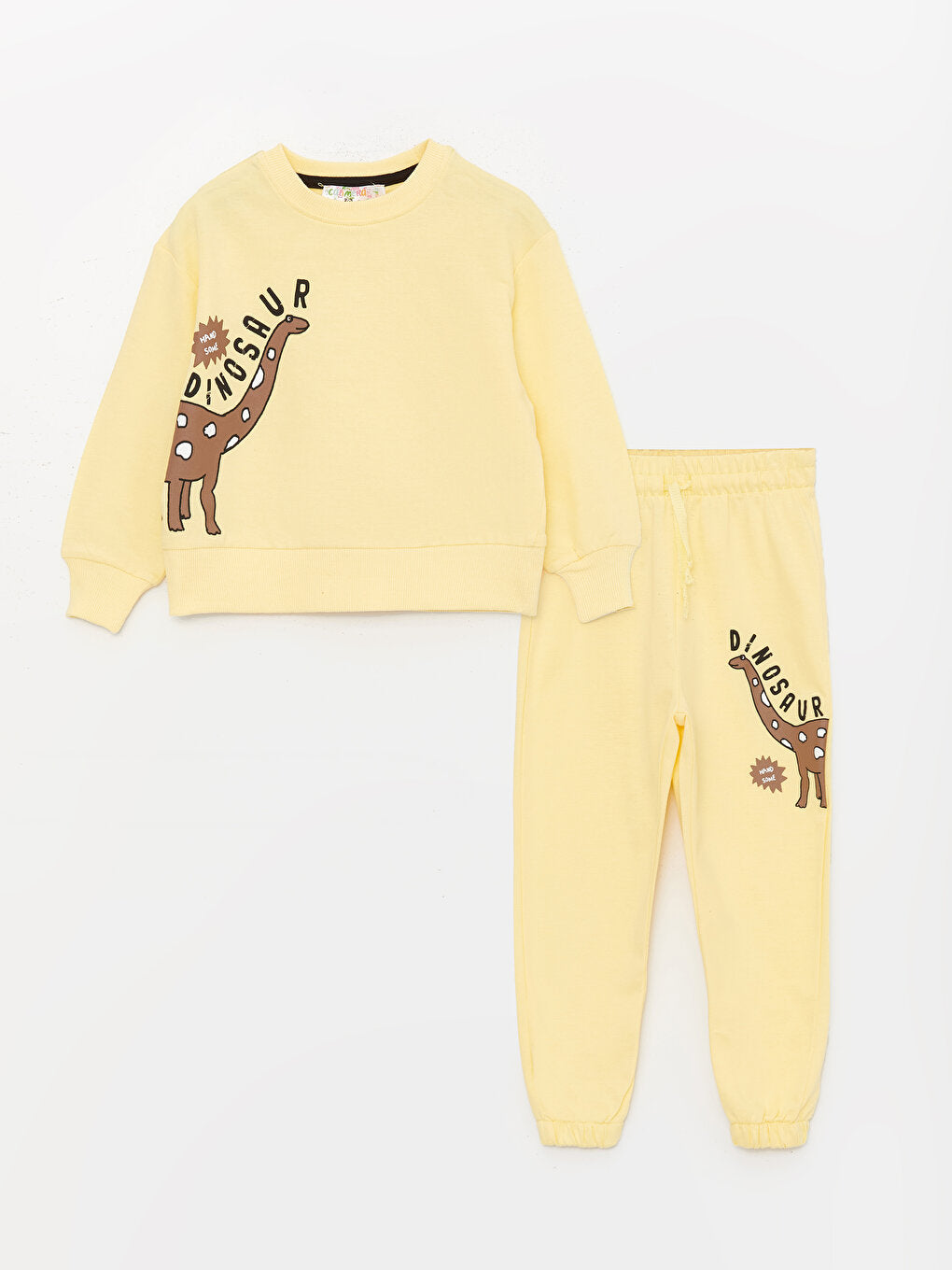 Crew Neck Printed Baby Boy 2-Piece Set