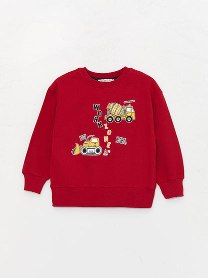 Crew Neck Long Sleeve Baby Boy 2 Piece Set