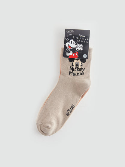 Mickey Mouse Printed Women's Socks Pack of 3