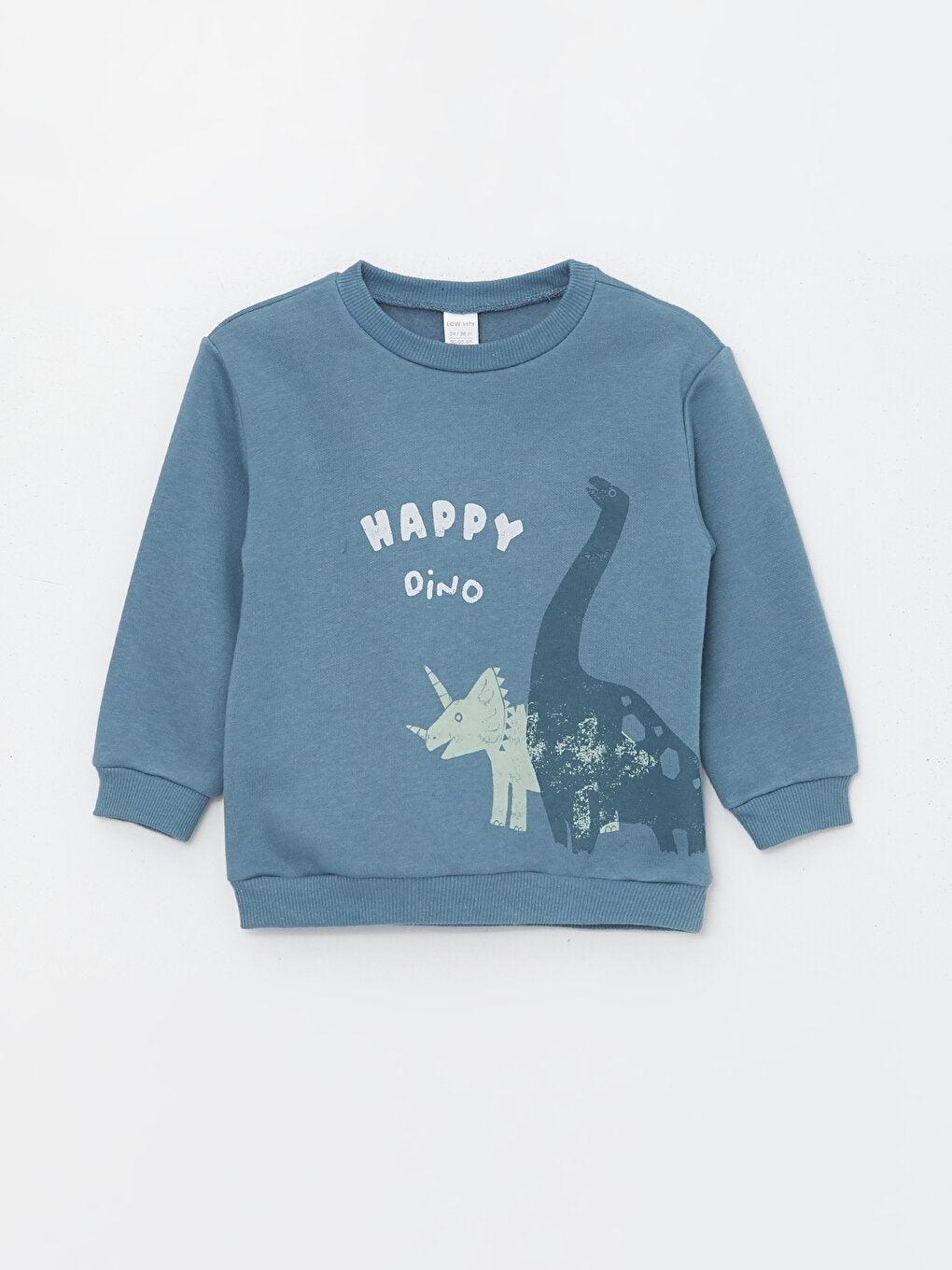 Crew Neck Long Sleeve Printed Baby Boy Sweatshirt 2-pack