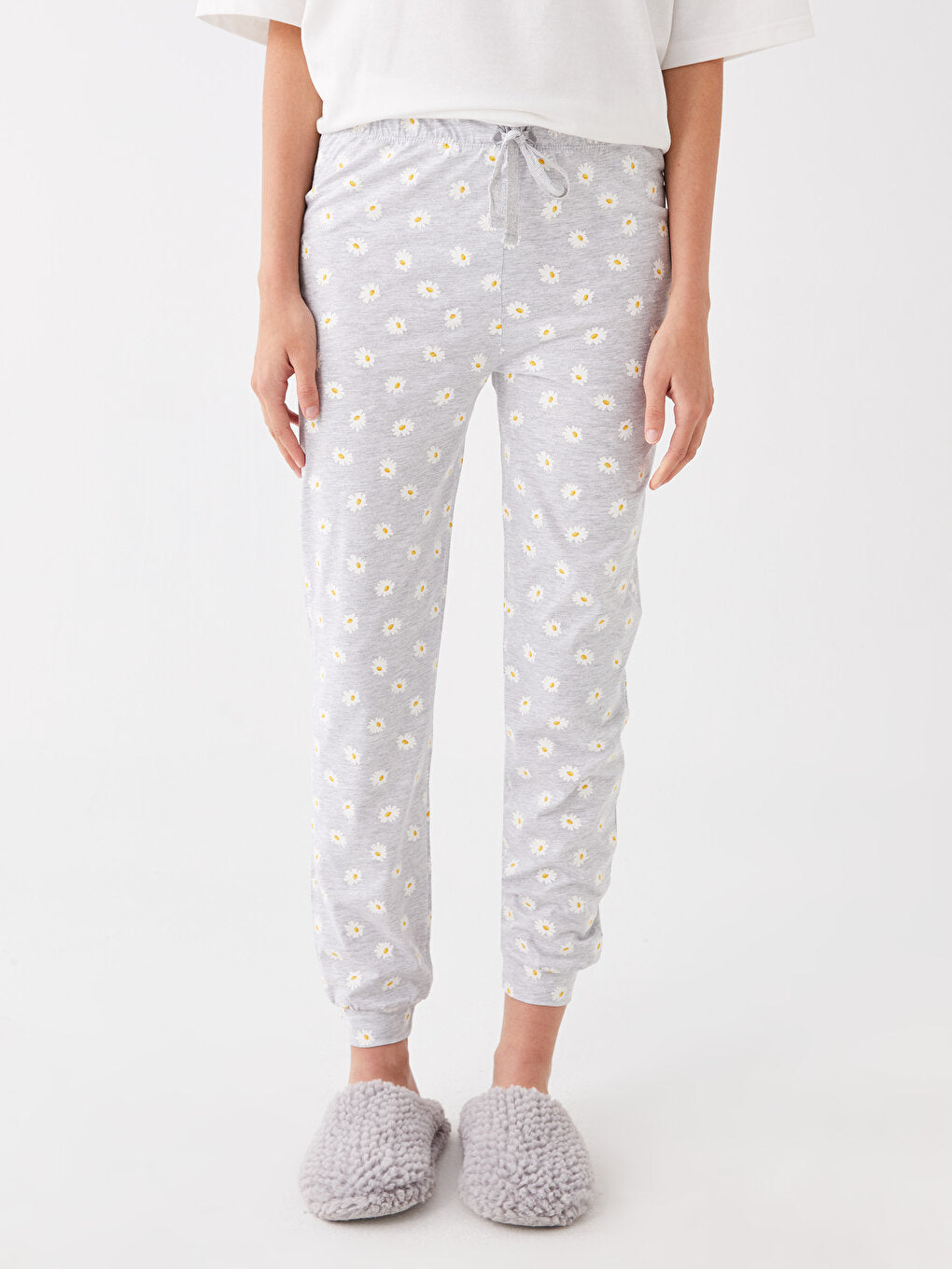 Floral Women's Jogger Pajama Bottom with Elastic Waist