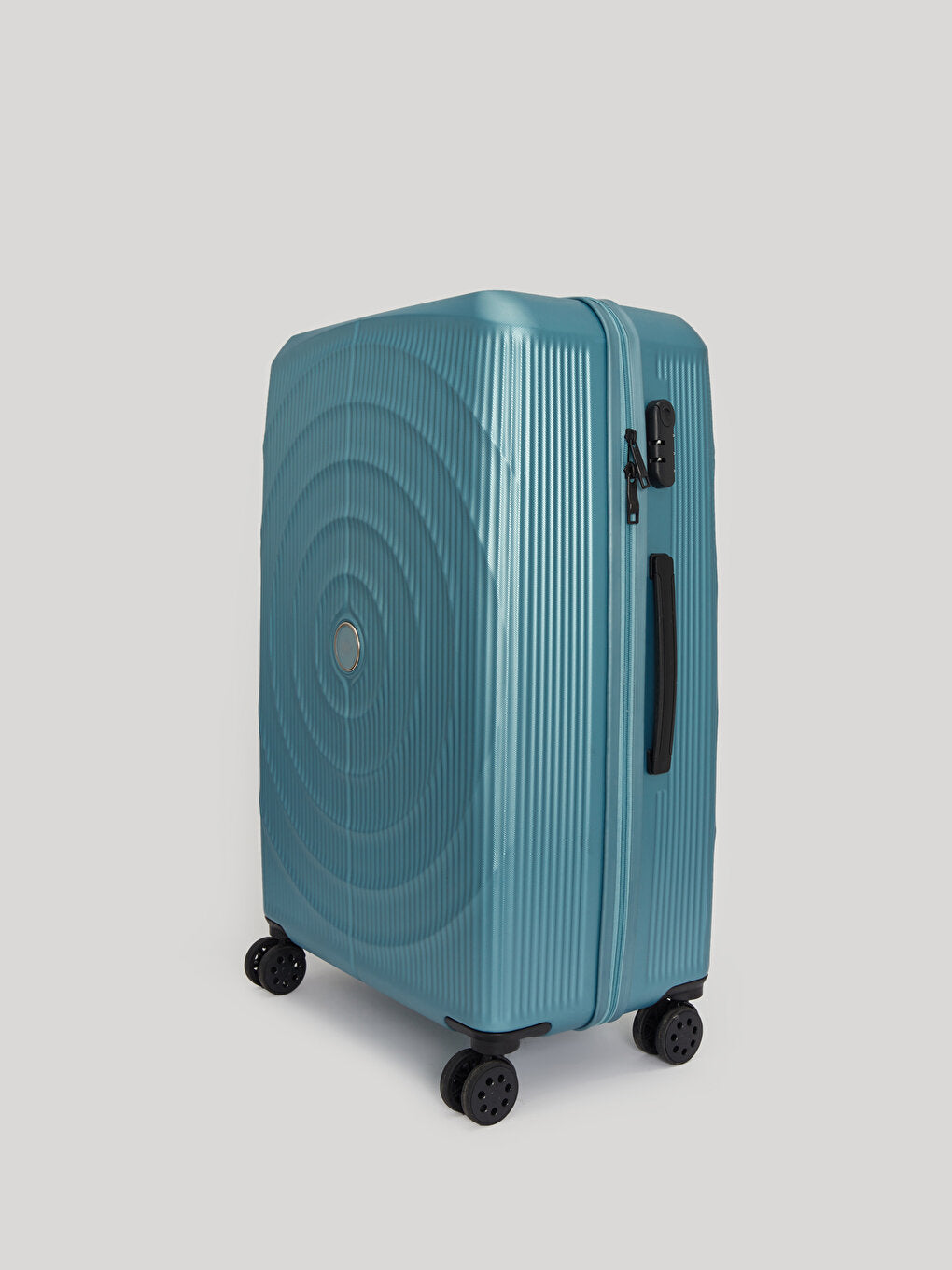 Medium Size Suitcase with Printed Lock Detail