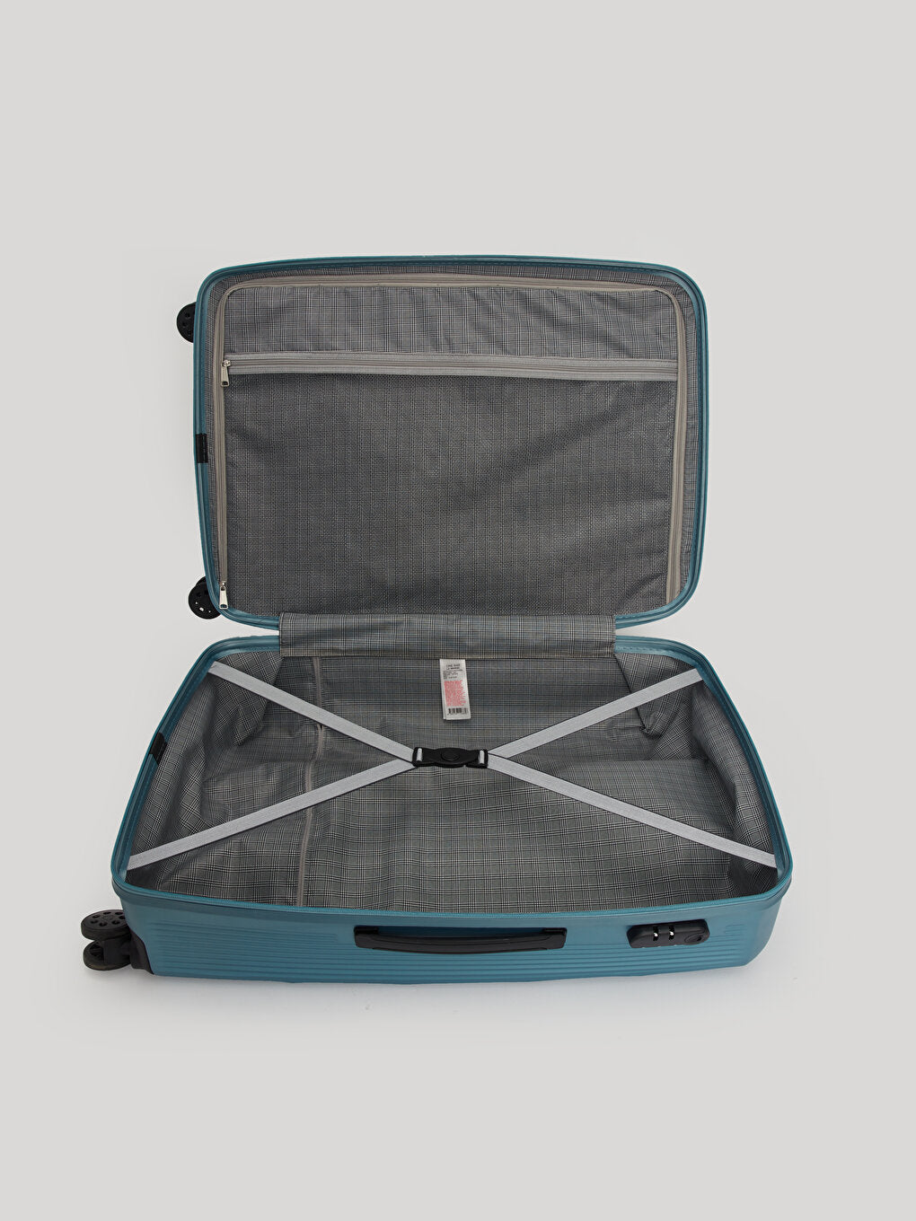 Medium Size Suitcase with Printed Lock Detail