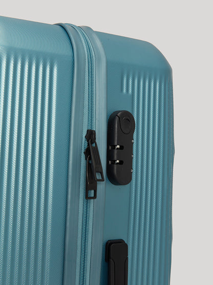 Medium Size Suitcase with Printed Lock Detail