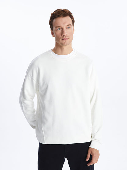 Crew Neck Long Sleeve Men's Sweatshirt