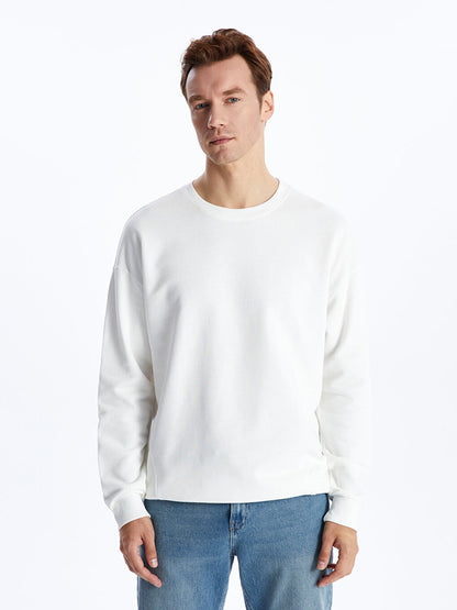 Crew Neck Long Sleeve Men's Sweatshirt