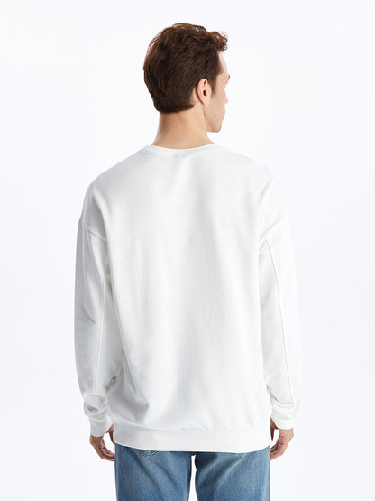 Crew Neck Long Sleeve Men's Sweatshirt