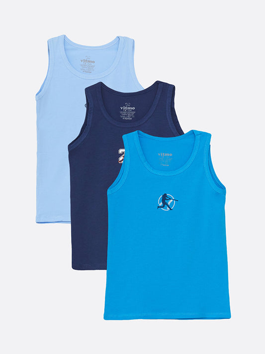 Crew Neck Boy Undershirt 3-pack