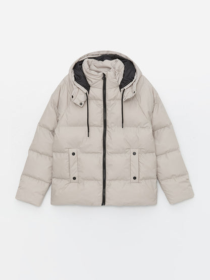 Women's Hooded Plain Puffer Coat