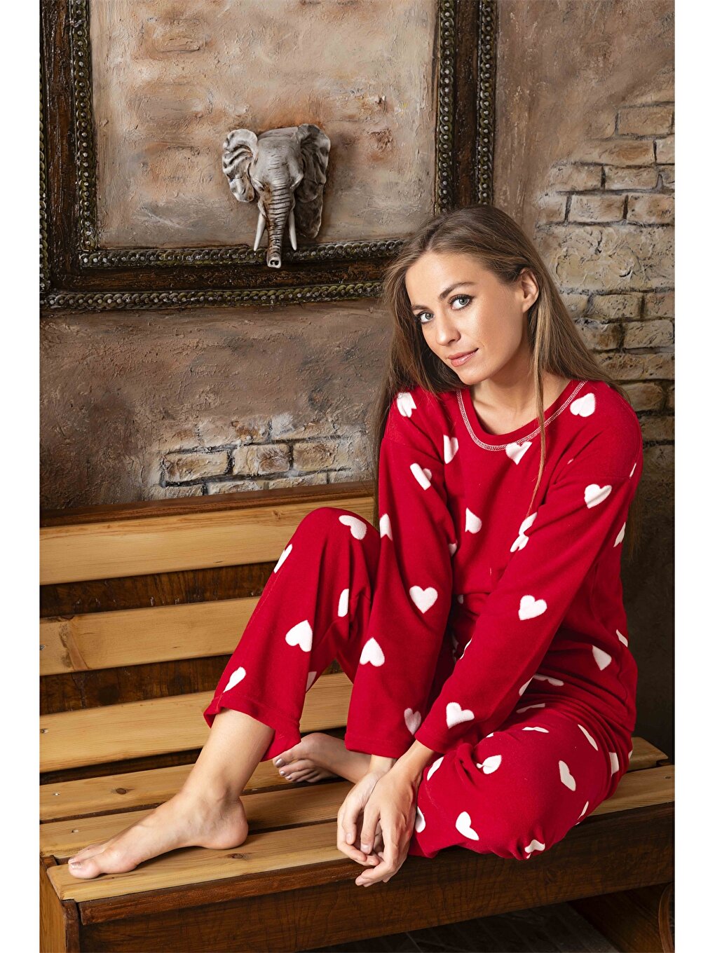 Crew Neck Women's Pajama Set