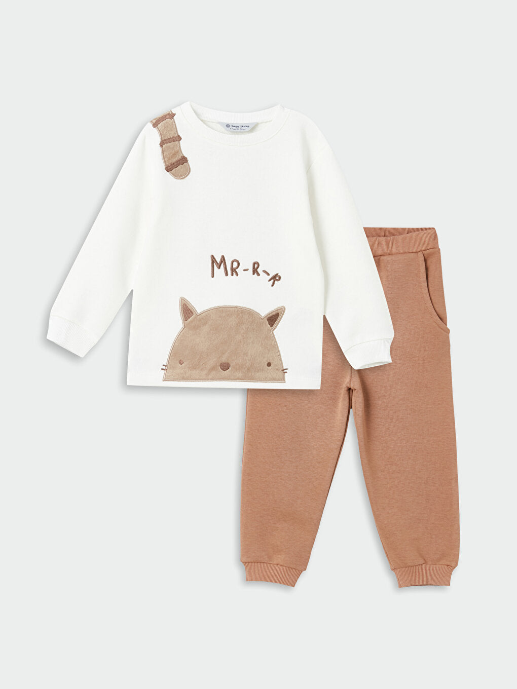 Crew Neck Printed Baby Boy 2-Piece Set