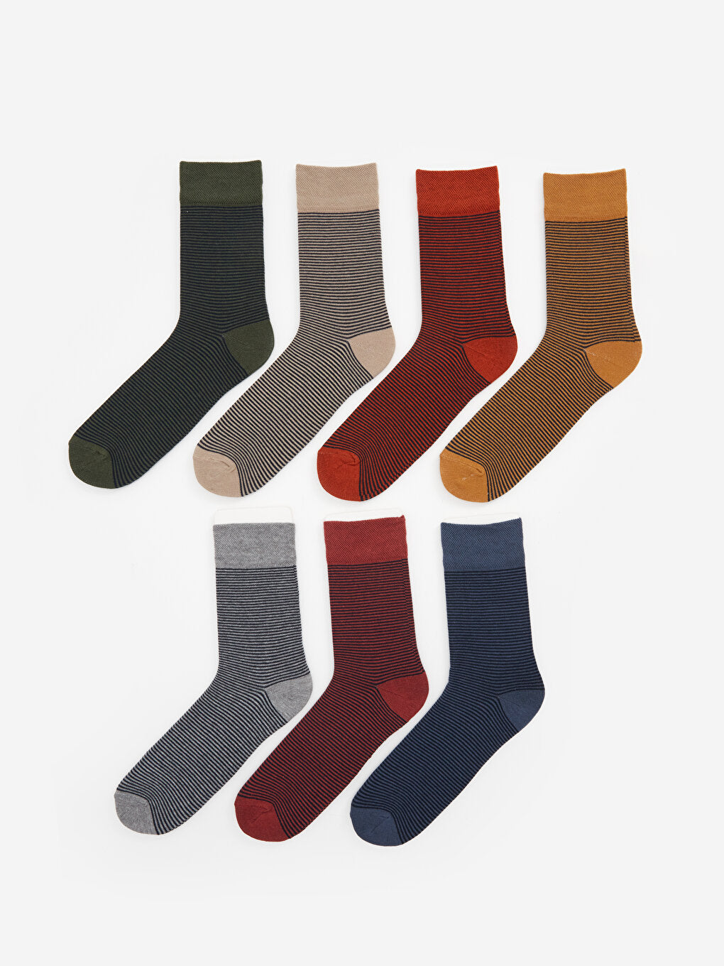 Striped Men's Sock Socks Pack of 7