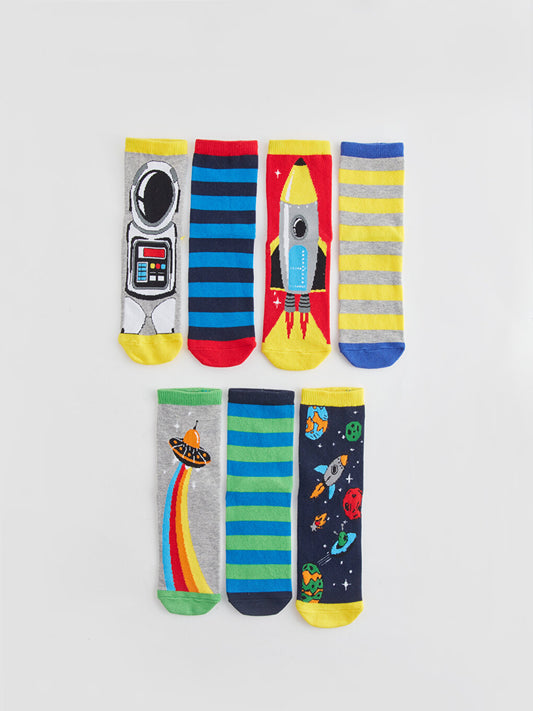 Patterned Boy Socks Pack of 7