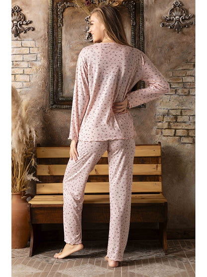 V-Neck Women's Pajama Set