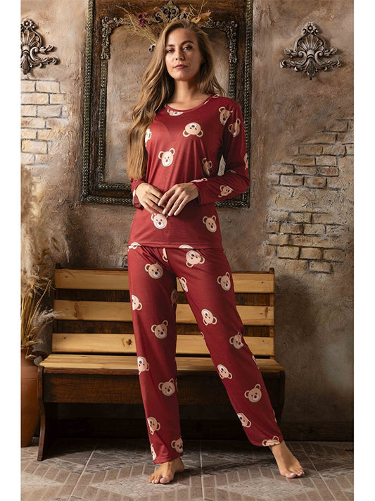 Crew Neck Women's Pajama Set