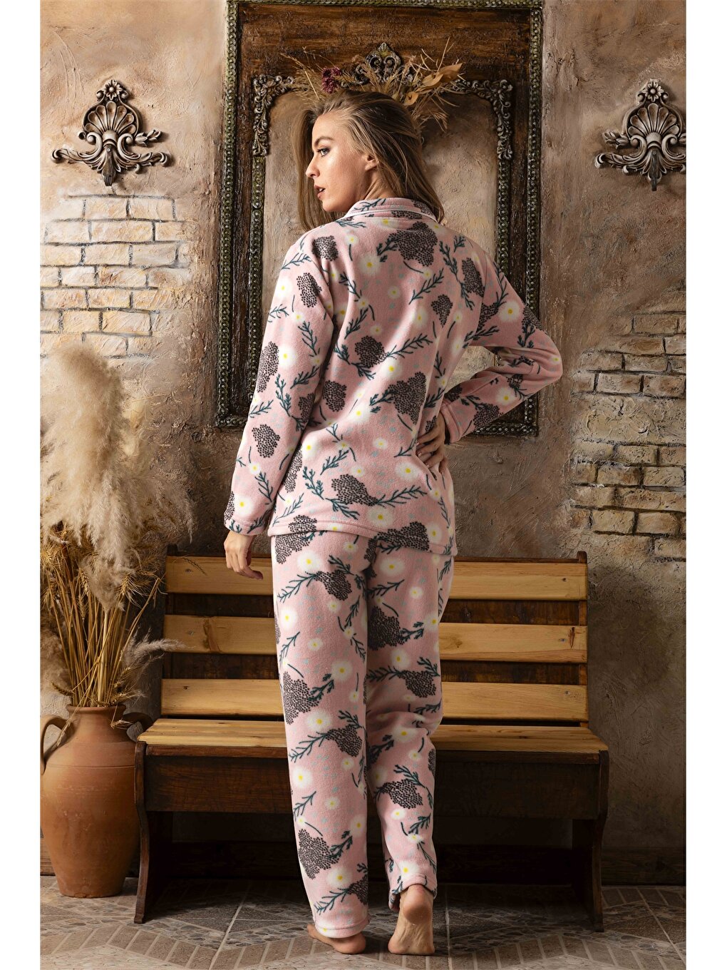 Shirt Collar Women's Pajama Set